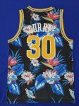 Warriors 30 Stephen Curry Noir 2009-10 Hardwood Classics Floral Fashion Swingman Maillot